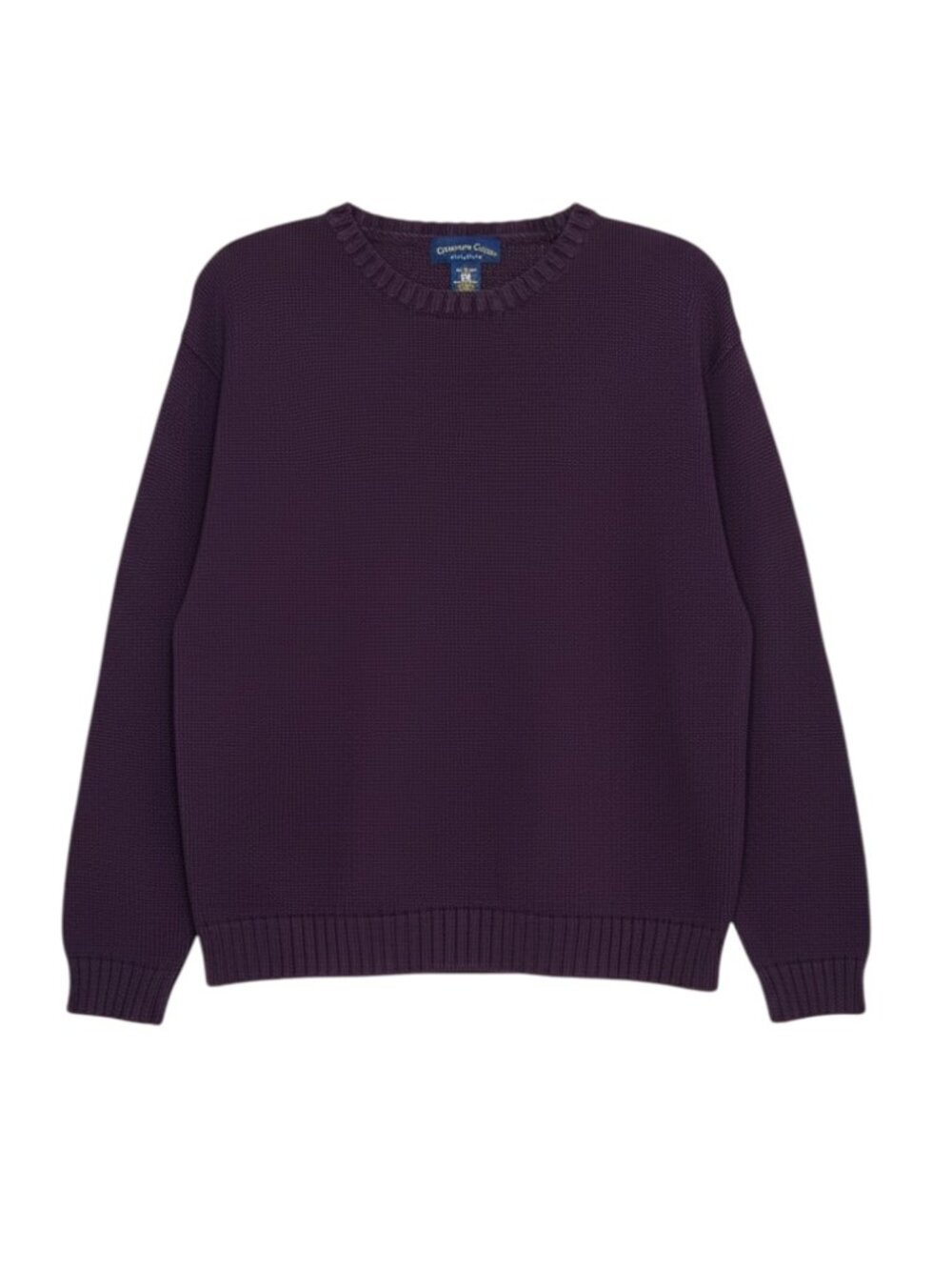 Charter Club Classics Crewneck Sweater Plum Purple Women L